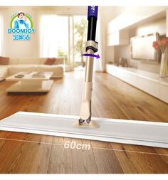 Швабра- полотер Boomjoy плоская из микрофибры алюминиевая платформа
