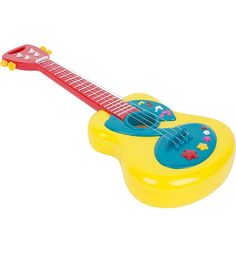 Игрушечная гитара Tongde красно-желтая