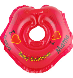 Круг Baby Swimmer На шею, цвет: красный