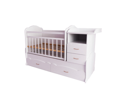 Кровать-трансформер Valle Alisa 2 части, цвет: белый