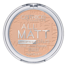 Пудра компактная для лица CATRICE ALL MATT PLUS матирующая тон 025 песочно-бежевый