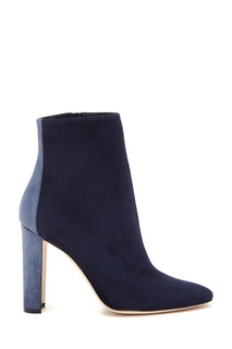 Синие замшевые ботильоны Rosie Manolo Blahnik