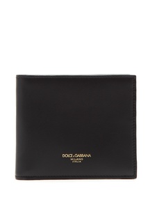 Черное кожаное портмоне Dolce&Gabbana