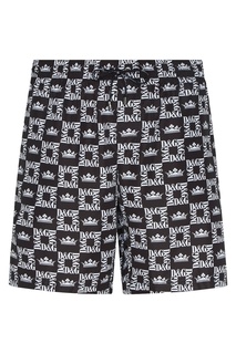 Черные шорты с надписями Dolce&Gabbana