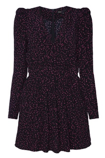 Короткий комбинезон с контрастным узором Maje