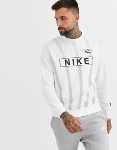 Серый свитшот с круглым вырезом Nike Re-Issue - Серый