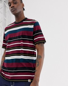 Футболка в полоску с короткими рукавами Carhartt WIP Flint - Красный