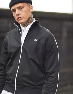 Черная олимпийка с отделкой кантом Fred Perry - Черный