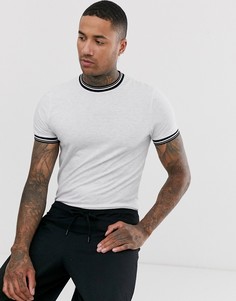 Белая футболка с контрастной отделкой ASOS DESIGN - Белый