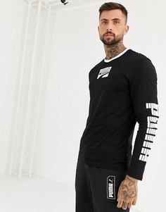 Черный лонгслив Puma Rebel - Черный