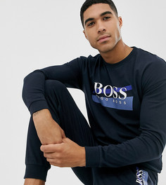 Темно-синий свитшот с круглым вырезом BOSS bodywear Authentic - Темно-синий