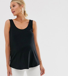 Черная майка из органического хлопка ASOS DESIGN Maternity ultimate - Черный