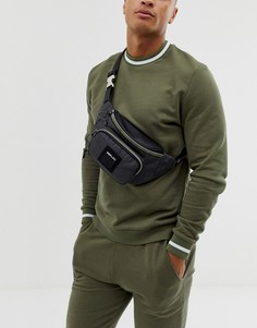 Темно-серая сумка-кошелек на пояс с логотипом Replay - Серый