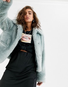 Укороченная куртка из искусственного меха Jakke - Синий