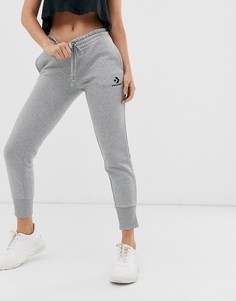 Серые спортивные брюки с логотипом в виде звезды и шеврона Converse - Серый