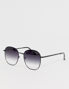Черные круглые солнцезащитные очки Quay Australia Jezabell - Черный