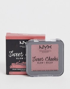 Рассыпчатые румяна NYX Professional Makeup Blush Glow - Bang Bang - Красный