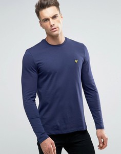 Темно-синий лонгслив с логотипом Lyle & Scott - Темно-синий