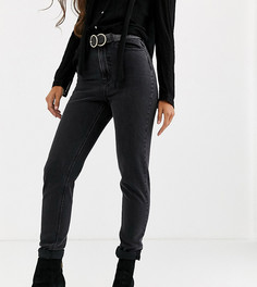 Черные укороченные джинсы в винтажном стиле с завышенной талией Vero Moda Tall - Черный
