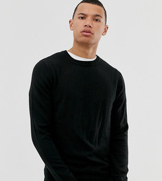 Черный джемпер с круглым вырезом ASOS DESIGN Tall - Черный
