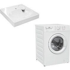 Стиральная машина с раковиной Beko WRS 44P1 BWW, Эстет Lea 60