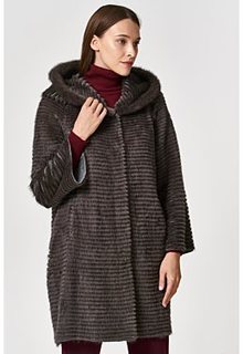 Облегченная норковая шуба Virtuale Fur Collection