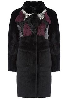 Шуба из овчины с отделкой Virtuale Fur Collection