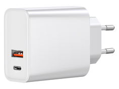 Зарядное устройство Baseus Speed PPS Quick Charger 30W / Type-C / USB EU White CCFS-C02