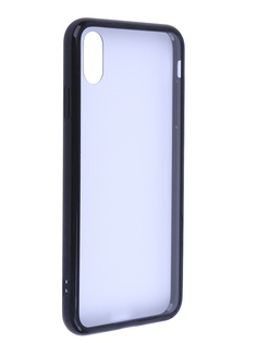 Аксессуар Чехол Liberty Project для APPLE iPhone Xs Max Glass Case Transparent-Black Frame 0L-00041890