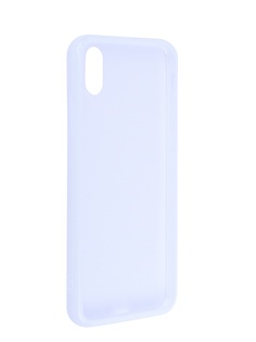 Аксессуар Чехол Liberty Project для APPLE iPhone Xs Max Glass Case Transparent-White Frame 0L-00041897