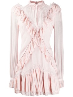 Jonathan Simkhai короткое платье со сборками