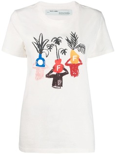 Off-White футболка с логотипом