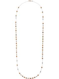 John Hardy Silver Classic Chain Tiger Eye Bead Necklace