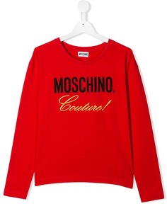 Moschino Kids толстовка с логотипом