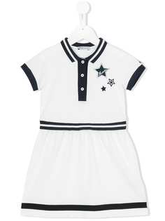 Moncler Kids платье-поло с полосками