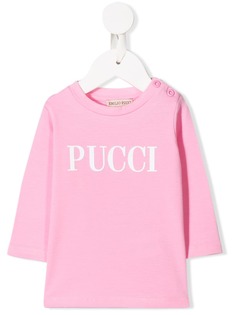 Emilio Pucci Junior футболка с длинными рукавами и логотипом