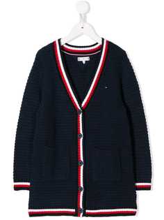 Tommy Hilfiger Junior кардиган фактурной вязки