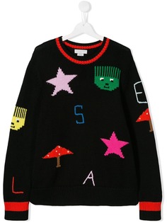 Stella McCartney Kids джемпер вязки интарсия