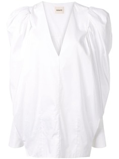 Khaite блузка Conie с пышными рукавами