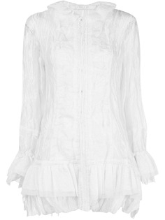 Renli Su топ с длинными рукавами и оборками