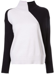 Lorena Antoniazzi джемпер асимметричного кроя в стиле колор-блок