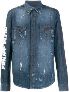 Philipp Plein джинсовая рубашка на пуговицах