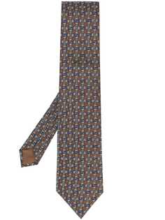 Hermès Pre-Owned галстук 2000-х годов с вышивкой