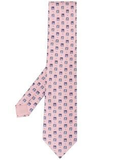 Hermès галстук 2000-х годов с геометричным узором pre-owned