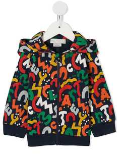 Stella McCartney Kids худи на молнии с логотипом