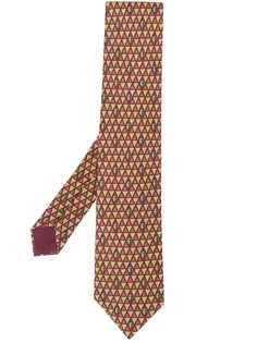 Hermès галстук 2000-х годов с принтом pre-owned