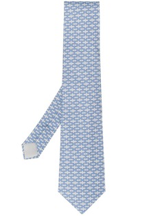 Hermès Pre-Owned галстук 2000-х годов с логотипом