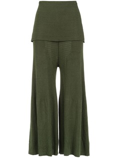 Osklen overlay knit trousers