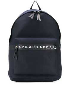 A.P.C. repeat logo backpack