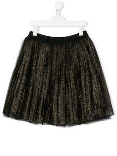 Alberta Ferretti Kids расклешенная юбка с эффектом металлик